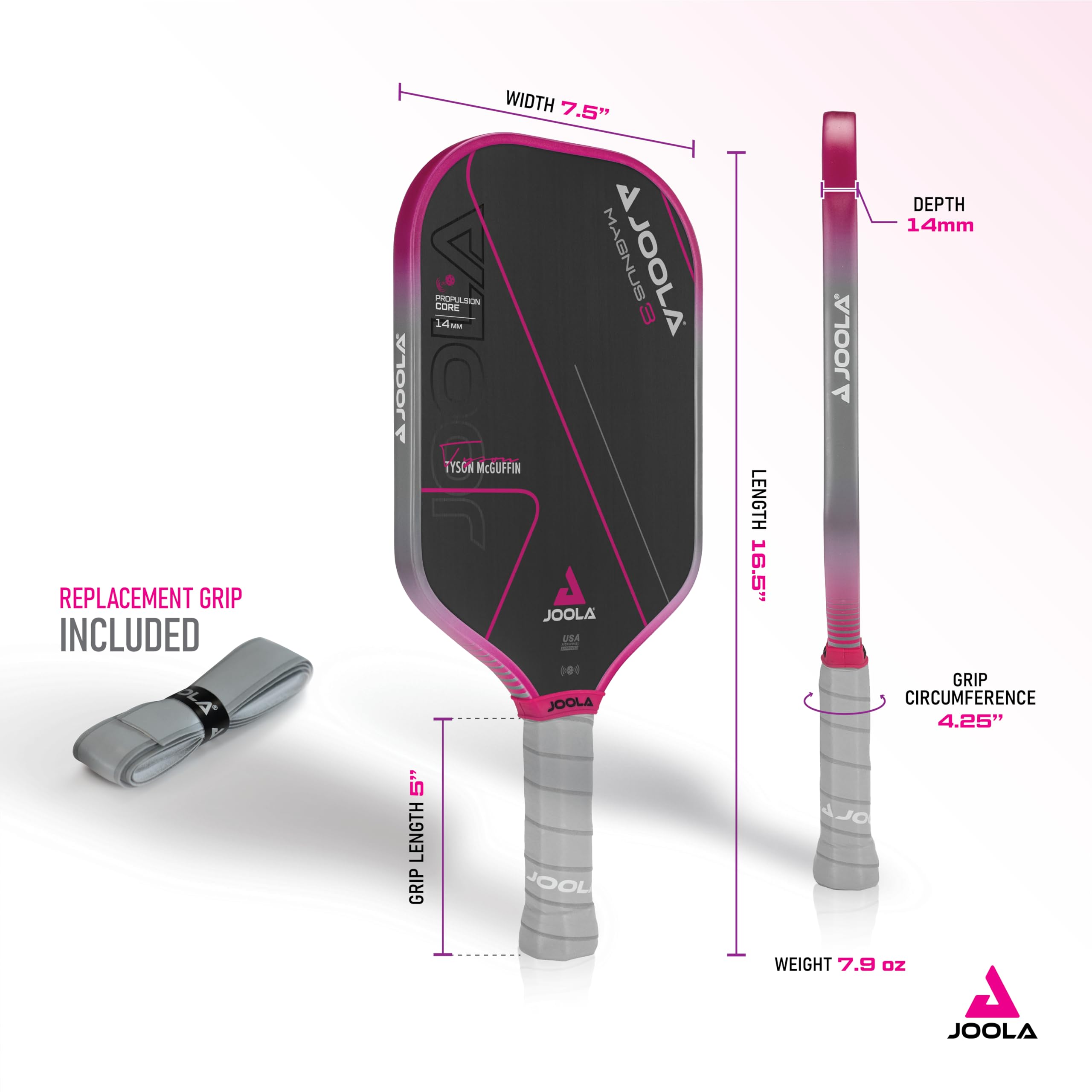 JOOLA TYSON McGUFFIN MAGNUS 3 ピックルボールパドル Joola Tyson McGuffin Magnus 3 Pickleball Paddle Review
